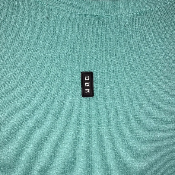 Jamie Sadock Sleeveless Knit Top – Teal with Yellow & Black Stripes - Picture 4 of 9